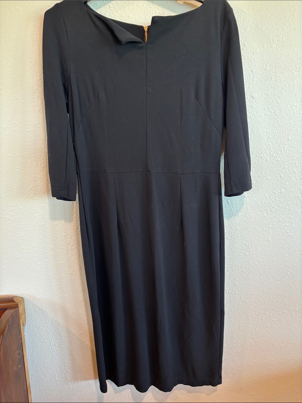 Timeless Black Long-Sleeve Sheath Dress